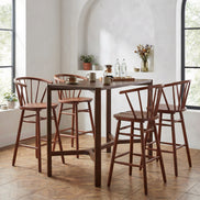 Stenger Barstool (Set of 2) Walnut