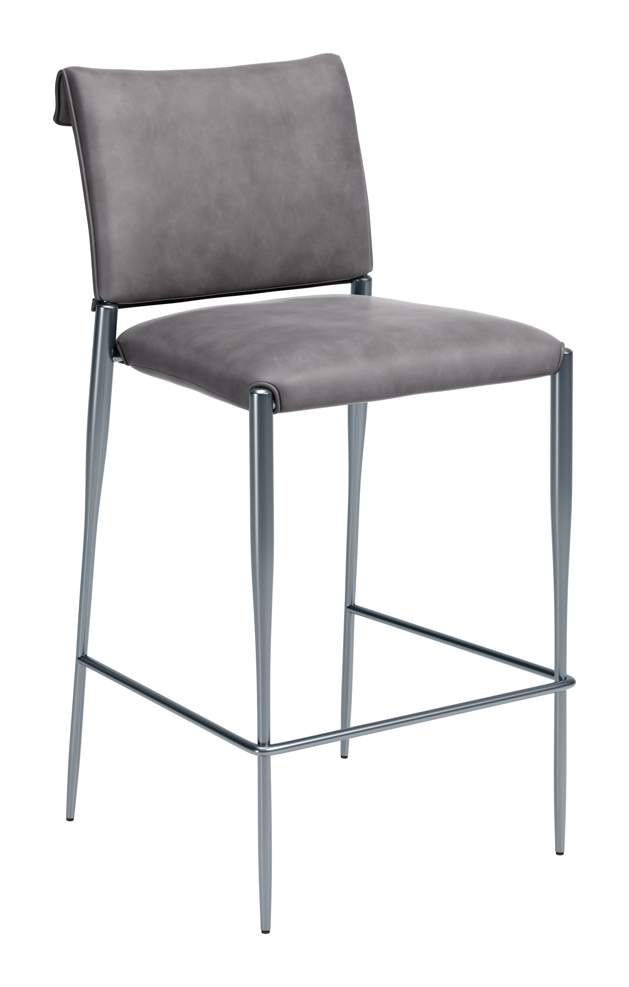 Freesia Barstool (Set of 2) Charcoal Gray