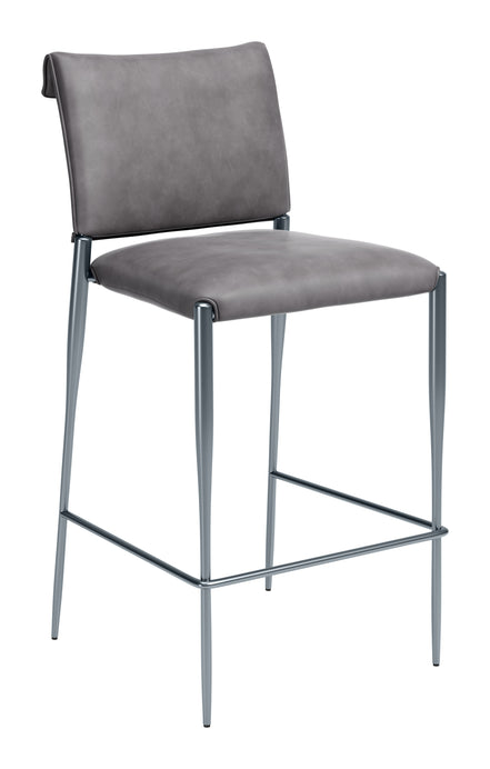Freesia Barstool (Set of 2) Charcoal Gray
