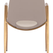 Desi Dining Chair (Set of 2) Beige & Gold