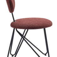 Novi Dining Chair (Set of 2) Maroon Brown