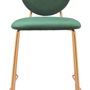 Odessa Counter Stool (Set of 2) Green & Gold