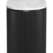 Ormara Side Table Set (2-Piece) White & Black