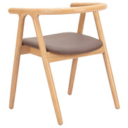 Peker Dining Chair (Set of 2) Brown & Natural