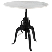 Mufid Bistro Table White & Black