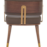 Brew Dining Chair Brown & Walnut