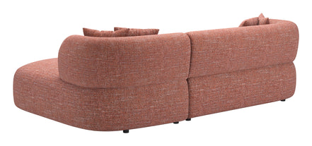 Venezia Chaise Sectional Brown