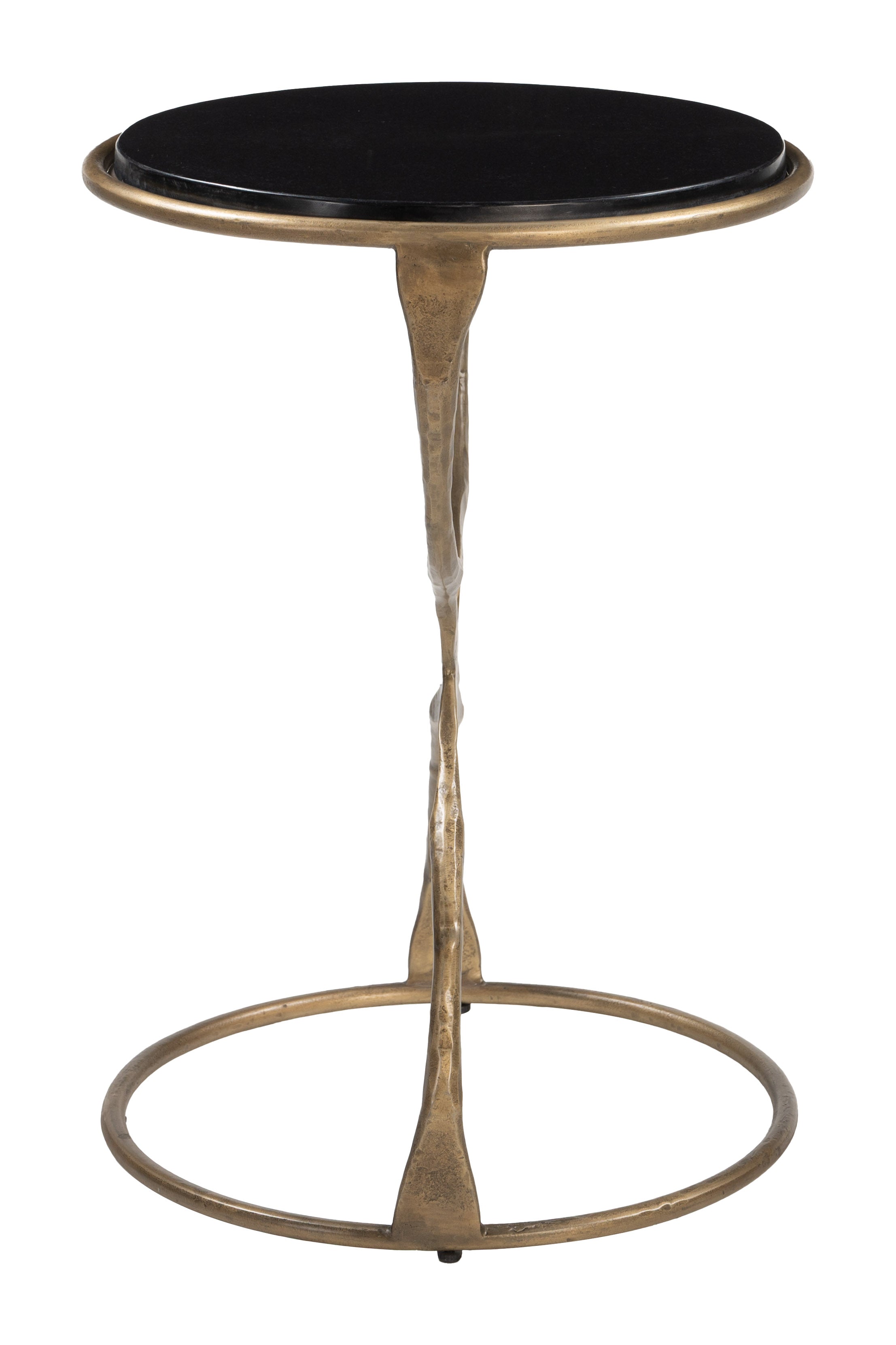 Tempus Accent Table Black & Brass