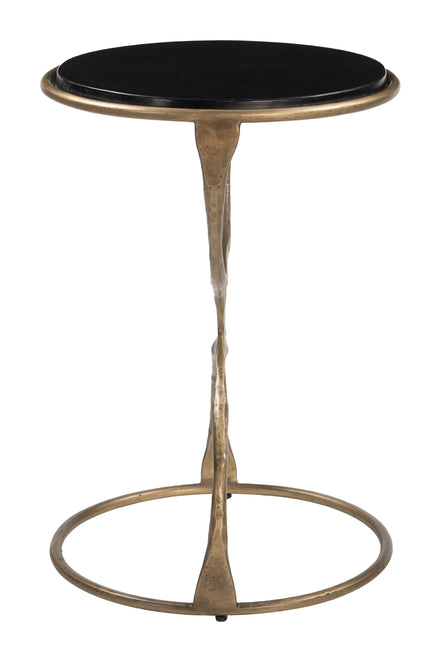 Tempus Accent Table Black & Brass