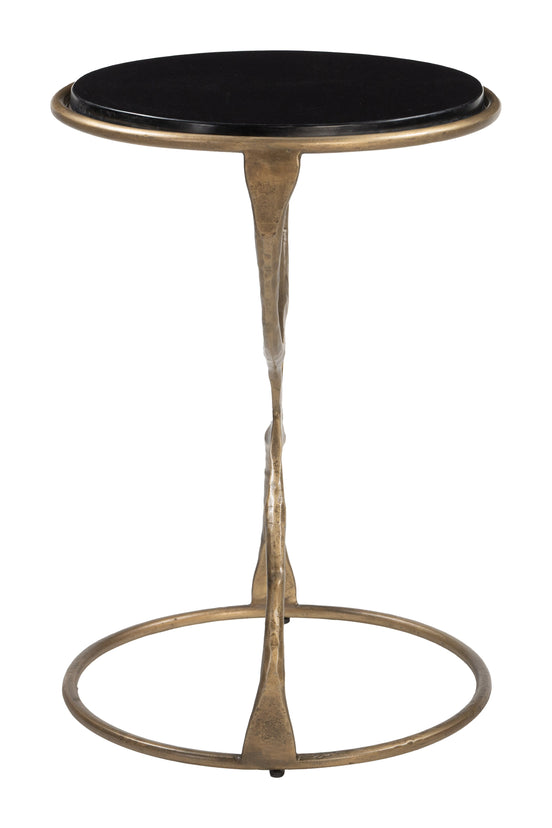 Tempus Accent Table Black & Brass