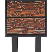 Aremi Nightstand Brown & Black