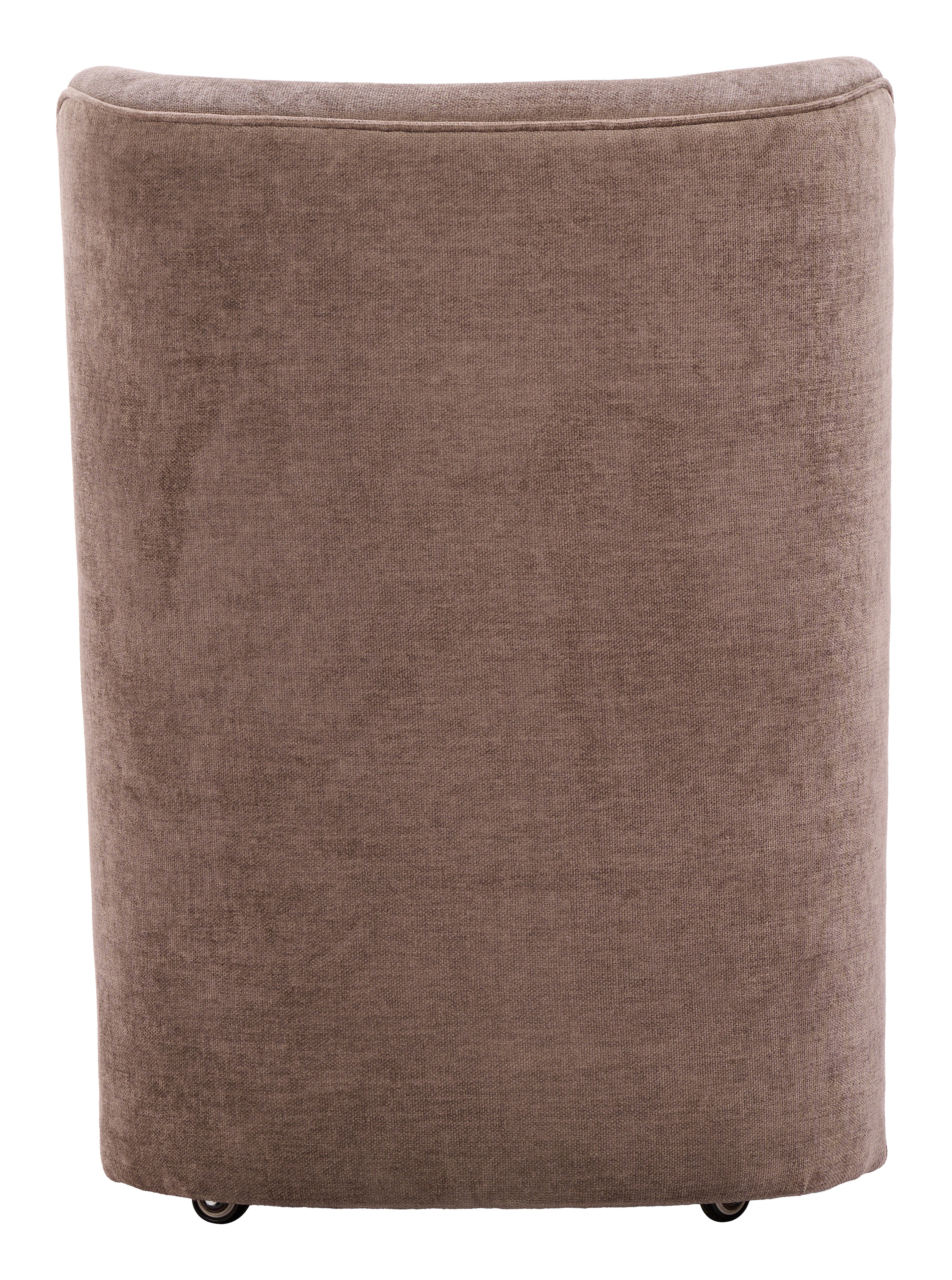 Bambun Dining Chair with Wheels Taupe