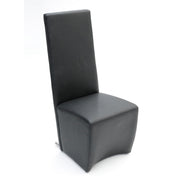 Maud Modern Black Leatherette Dining Chair - image 5