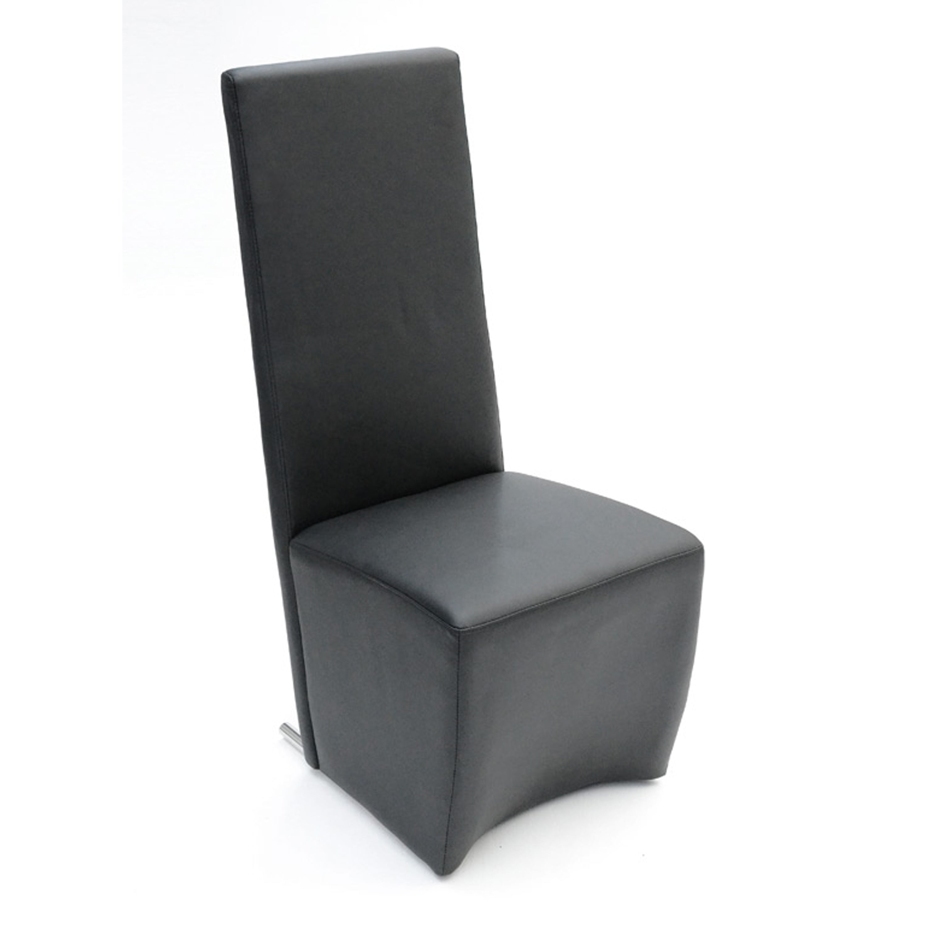 Maud Modern Black Leatherette Dining Chair - image 5
