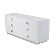 Victoria - Modern White Crocodile Dresser - image 5