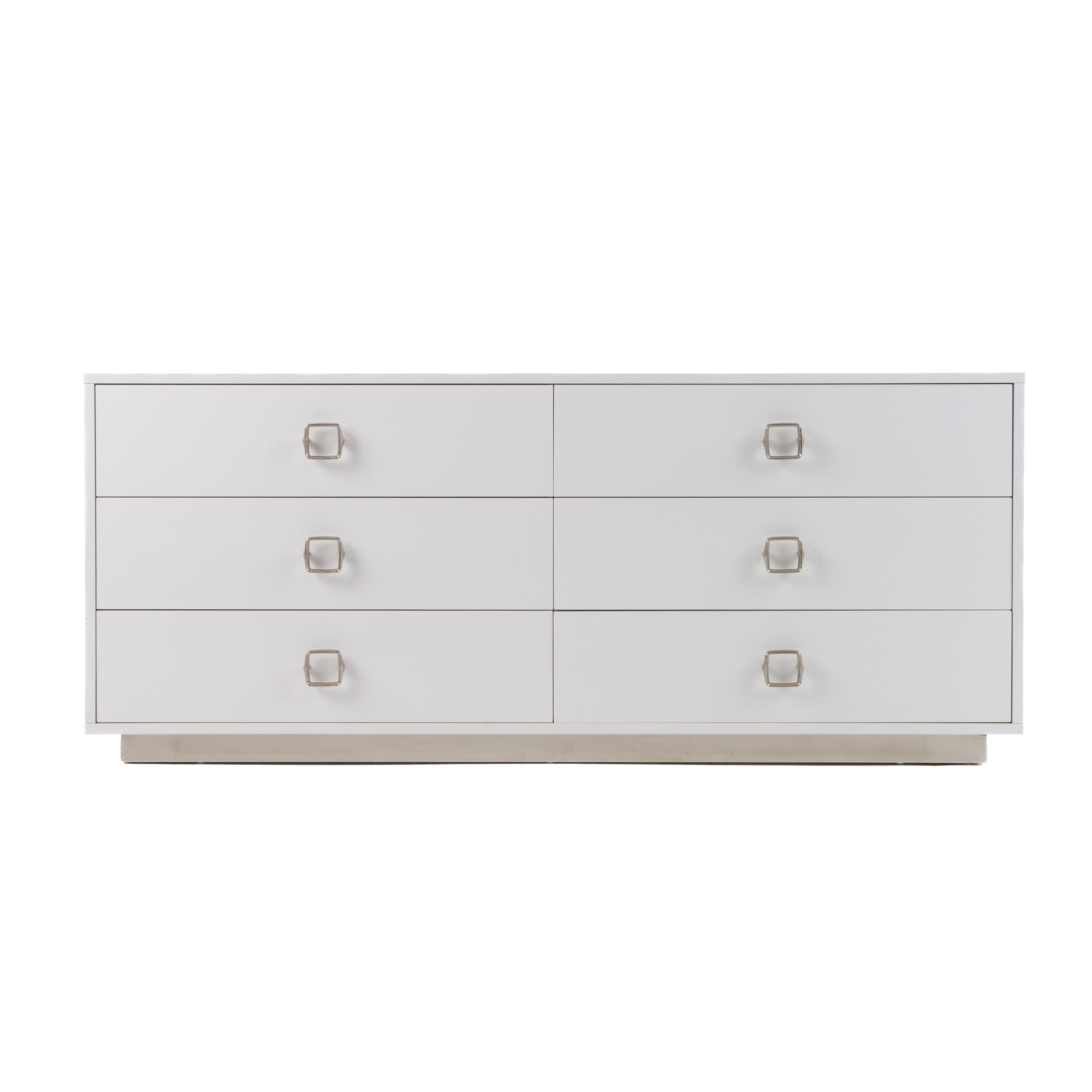 Victoria - Modern White Crocodile Dresser