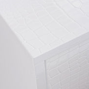 Victoria - Modern White Crocodile Dresser - image 2