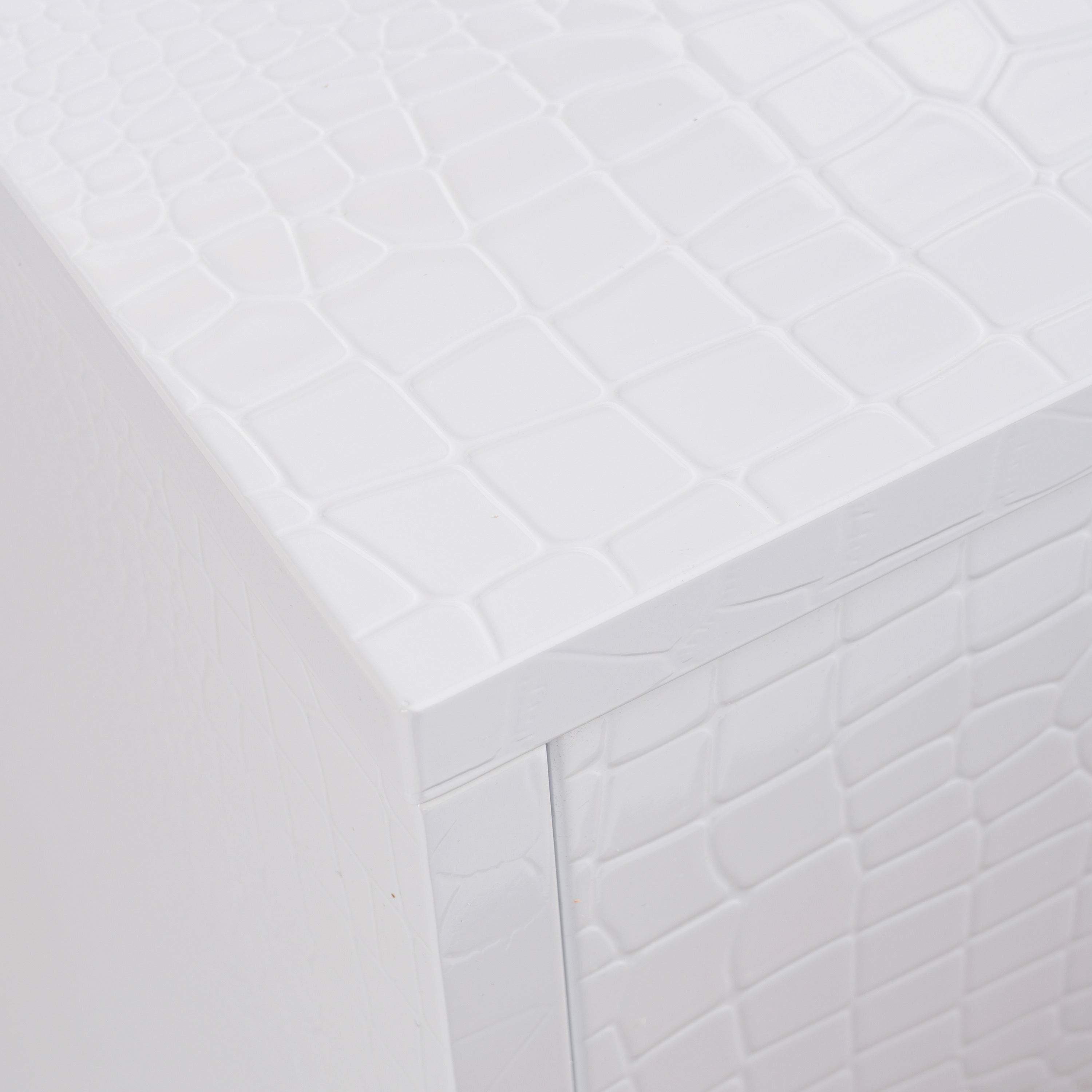 Victoria - Modern White Crocodile Dresser - image 2