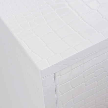 Victoria - Modern White Crocodile Dresser - image 2