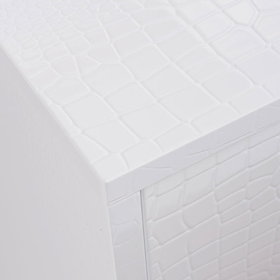 Victoria - Modern White Crocodile Dresser - image 2