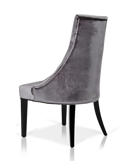 Charlotte - Grey Velour Dining Chair (Set of 2) - image 3