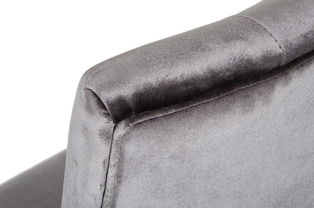 Charlotte - Grey Velour Dining Chair (Set of 2) - image 2