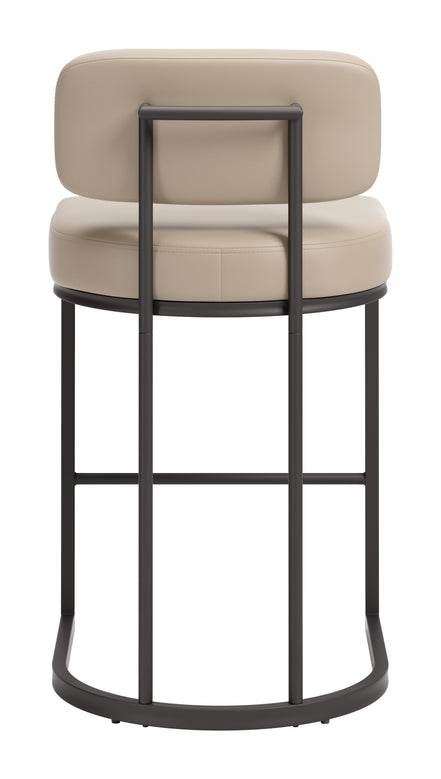 Velar Counter Stool (Set of 2) Beige & Gray