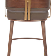 Brew Counter Stool Brown & Walnut