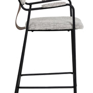 Couva Counter Stool (Set of 2) Gray Tweed