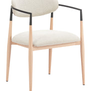 Equinox Dining Chair Oyster Gray & Natural