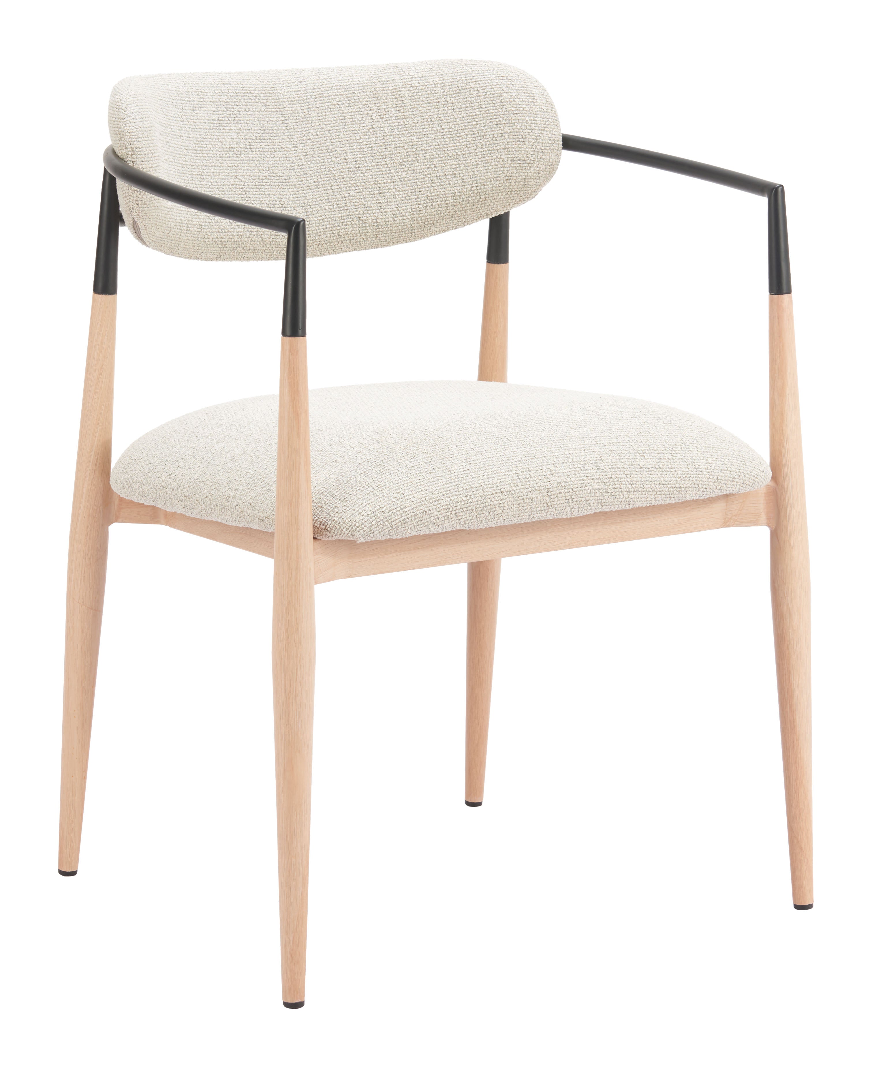 Equinox Dining Chair Oyster Gray & Natural