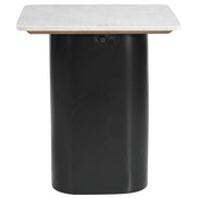 Fiora Side Table White & Black