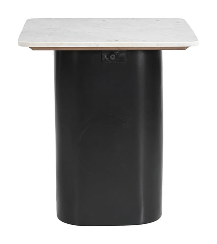 Fiora Side Table White & Black