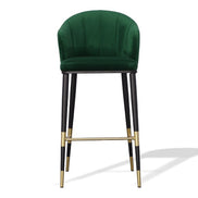 Adak - Modern Glam Green with Black & Gold Barstool - image 5