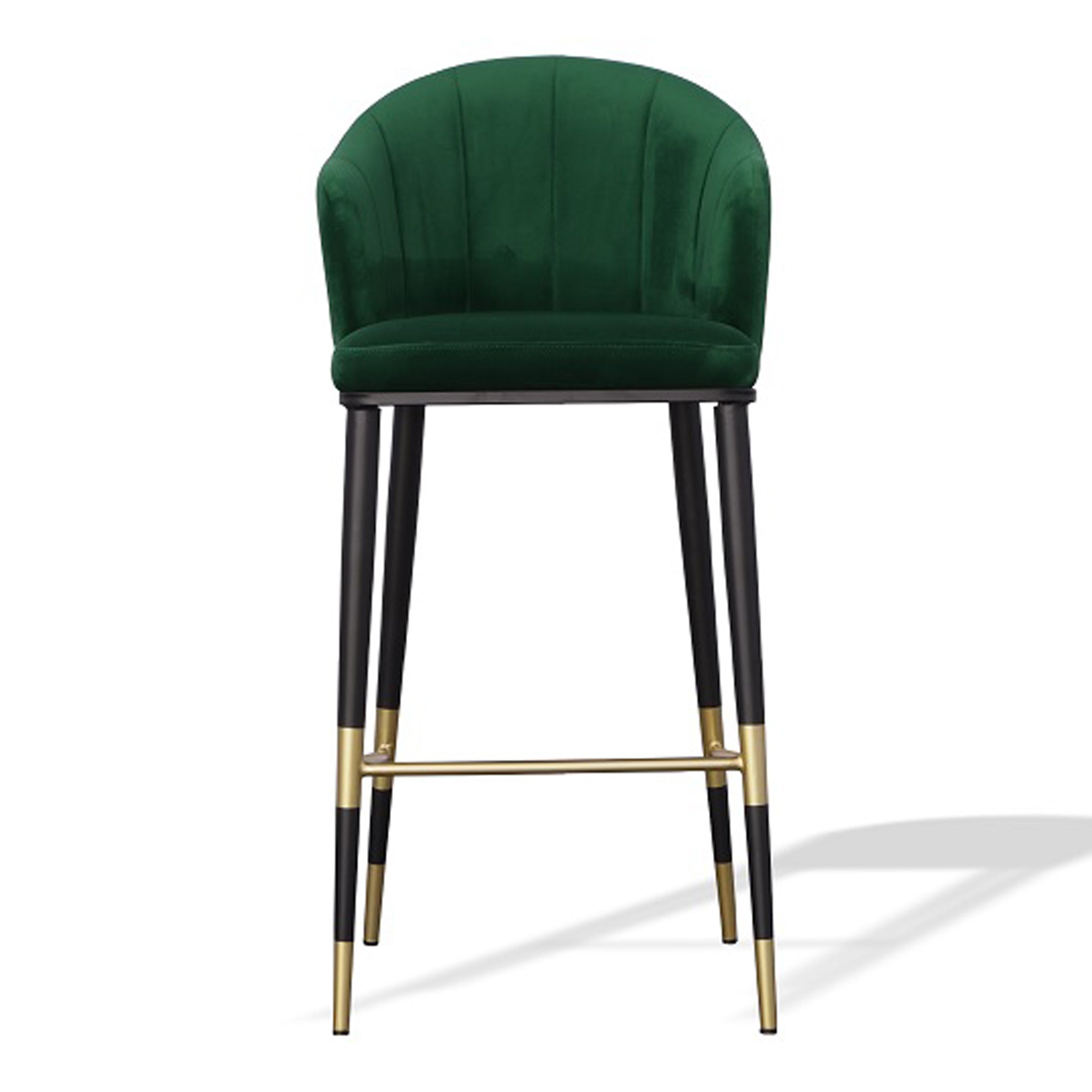 Adak - Modern Glam Green with Black & Gold Barstool - image 5