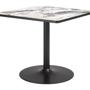 Caliza Dining Table Gray & Black
