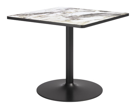 Caliza Dining Table Gray & Black