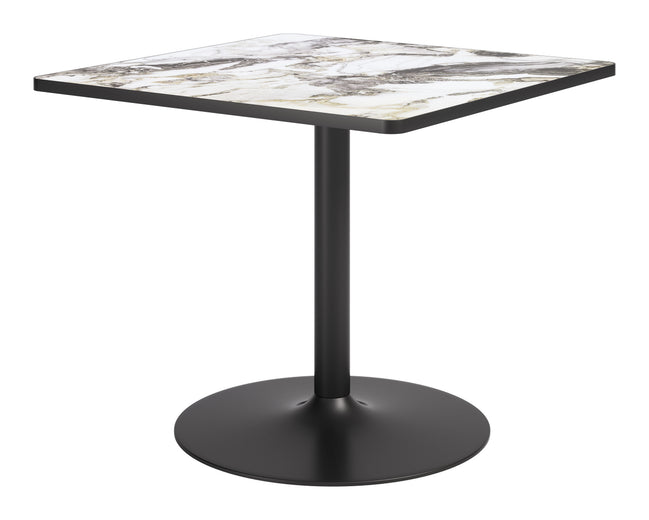 Caliza Dining Table Gray & Black