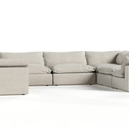 Garman - Modern Light Grey Modular Sectional Sofa-8-Piece Sectional