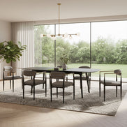 Addax - Modern Black Extendable Dining Table - image 5