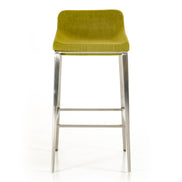 Adhil Mid-Century Green Fabric Bar Stool - image 5