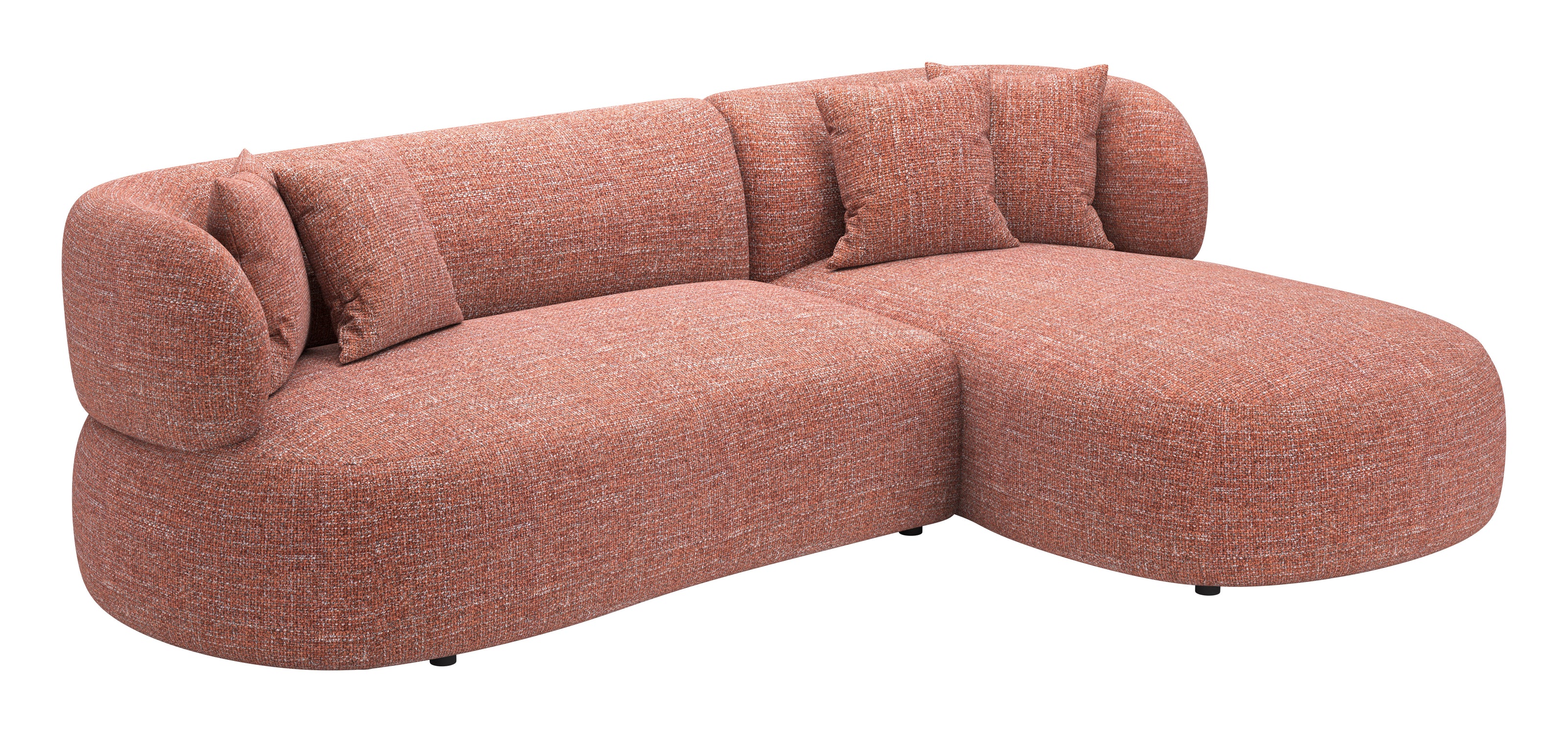 Venezia Chaise Sectional Brown
