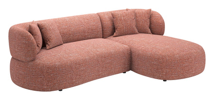 Venezia Chaise Sectional Brown