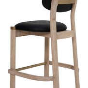 Rilou Counter Stool (Set of 2) Black & Natural