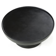 Akron - Modern Black & White Faux Marble Round Coffee Table - image 3