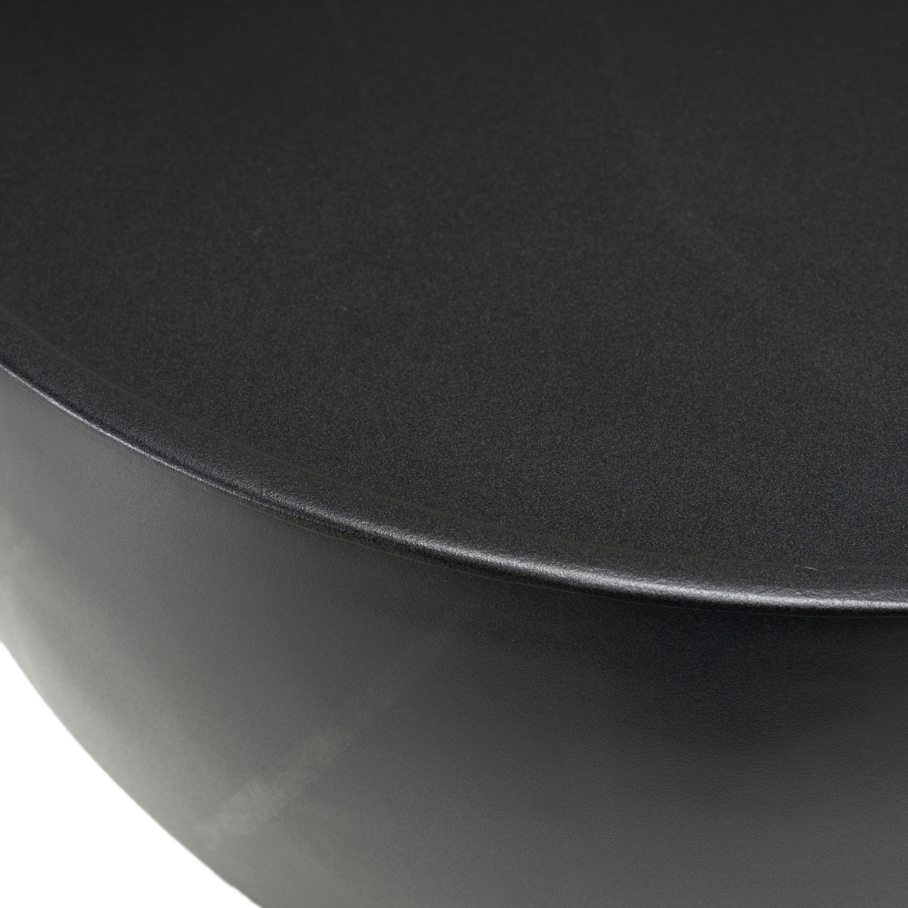 Akron - Modern Black & White Faux Marble Round End Table - image 5