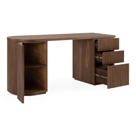 Albrite - Modern Walnut Desk - image 4
