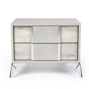 Alexa Italian Modern Grey Nightstand - image 2
