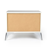 Alexa Italian Modern Grey Nightstand - image 5