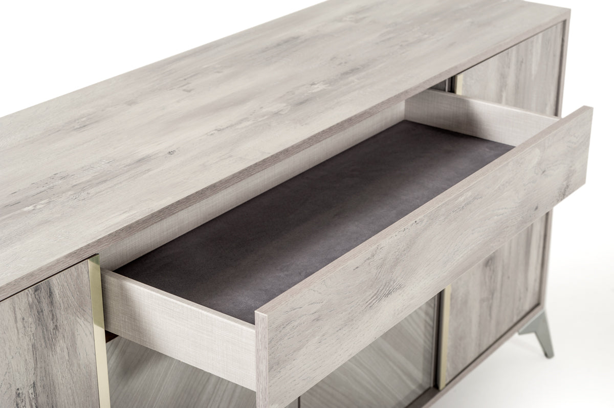 Alexa Italian Modern Grey Buffet - image 3